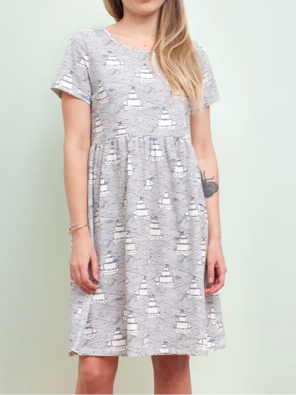 Winter Water Factory Stockholm Dress in High Seas Navy